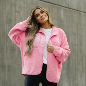 Pink Fleece Heidi Jacket